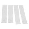 2 Pairs Sun Protection Sleeves with Thumb Hole Cooling Breathable Arm Sleeves for Both Sports and Daily Wear White 32G