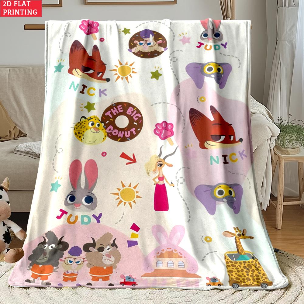 Judy & Nick Thin Flannel Blanket for Bedrooms,Living Rooms,Sofas Blankets,Lunch Breaks,Picnics,blankets Fluffy Blanket