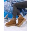 Large Thick Soled Snow Boots for Women, Winter New Style with Plush and Thick Super Warm Cotton Shoes