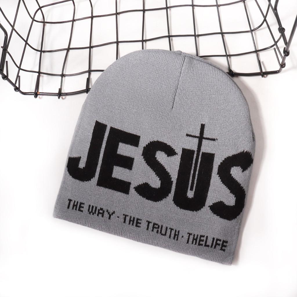Nordic Streetwear Knit Hat With Embroidered Letters For Casual Winter Wear