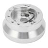 5 6 Hole Steering Wheel Short Hub Adapter Aluminum Replacement for JEEP Wrangler 1976?1995 Silver