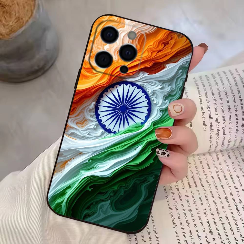 Indian N-National Emble Flag   Phone Case Silicone Soft For IPhone 17 16 15 14 13 12 11 X XR Plus Pro Max Plus