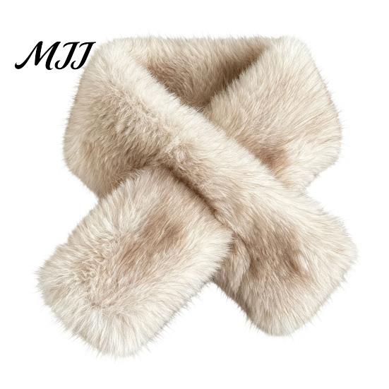 Soft Plush Winter Scarf Faux Fur Collar for Women, Neck Warmer Scarf, Fluffy Stylish Warm Coats Scarves, Thanksgiving Christmas Fashion Gifts Mothers