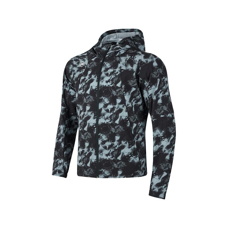 Skechers Hooded Comfortable Sports Zip Long Sleeve Jacket Men Jacket Light-Black P324M022-048M M