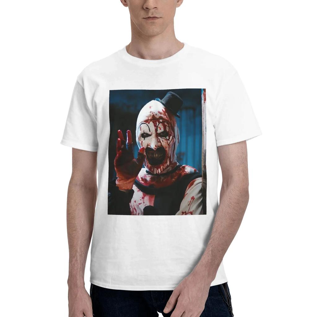 Terrifier 2 2 Men TShirt Plus Size T Shirts Mens ONeck Cotton Tees Short Summer Male