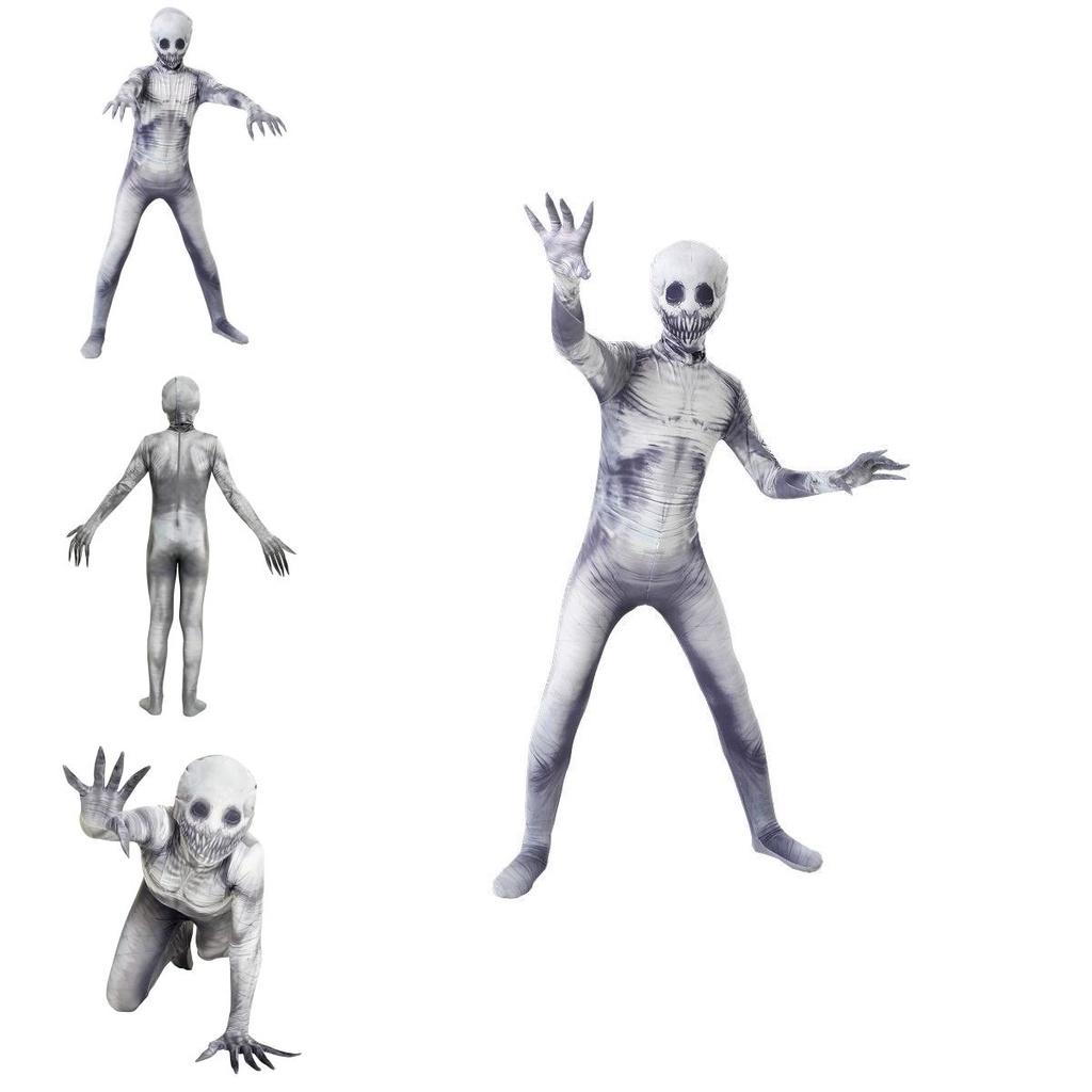 Creepypasta Horror Prop The Rake Morphsuit Costume For Kids And Adults
