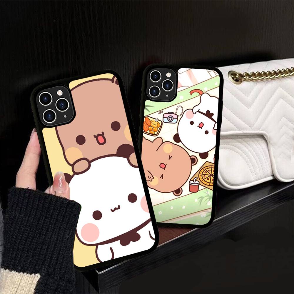 Character Bubu And Dudu Phone Case For IPhone 17 16 15 14 13 Plus 12 11 Pro Max PC+TPU Cases Back Cover
