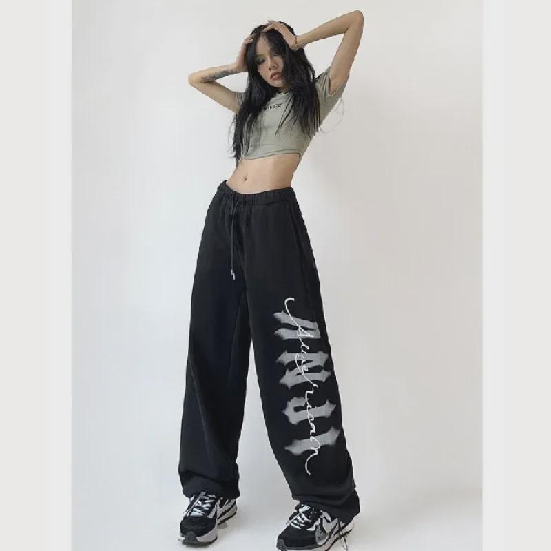 2022 Winter Fashion Hip Hop Printed Sweatpants - European & American Style