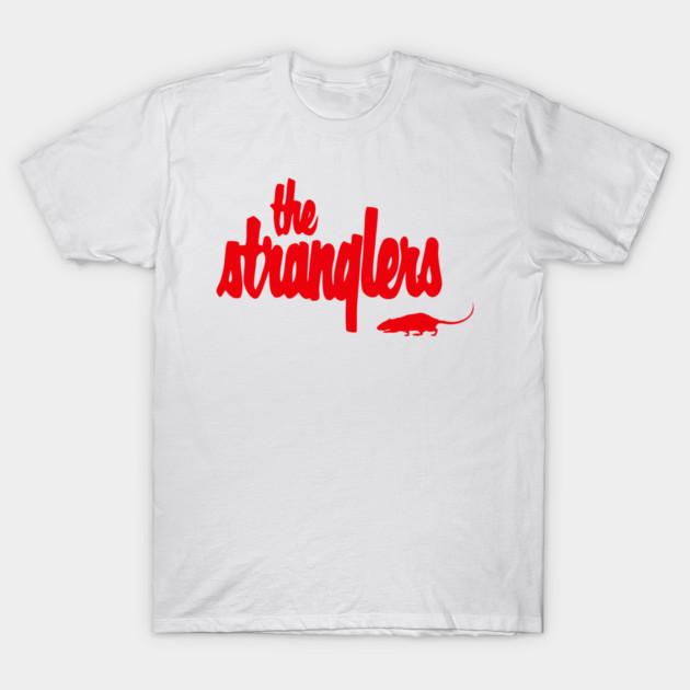 Neworld Tshirts Heren Zwart Print T-shirt The Stranglers No-Cut Transferpapier Print Katoenen T-shirt 2XL wit
