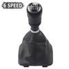 Car 5 6 Speed Gear Stick Shift Knob Leather Boot For VW Volkswagen T6 T7 Transporter Multivan Caravelle 2016 2017 2018