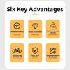 Metal Bicycle Rear Basket Easy To Install Backpack Storage  Children's Folding Bike Accessories