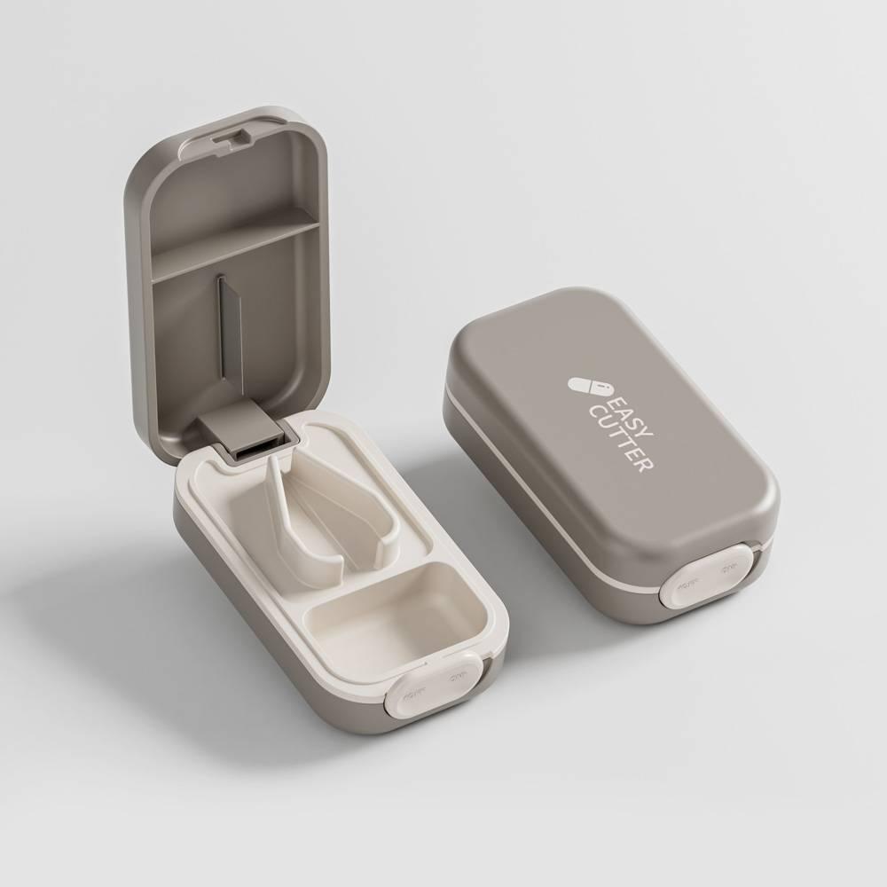 

Small Pill Cutter Portable Drug Tablet Medicine Dustproof Divider Stainless Steel Cutting Blade for Small or Large Pills серый