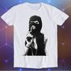 Tattoo Girl Gun Violence Novelty Balaclava Retro Gamer Parody Meme Movie Music Cool Funny Gift T Shirt E1035