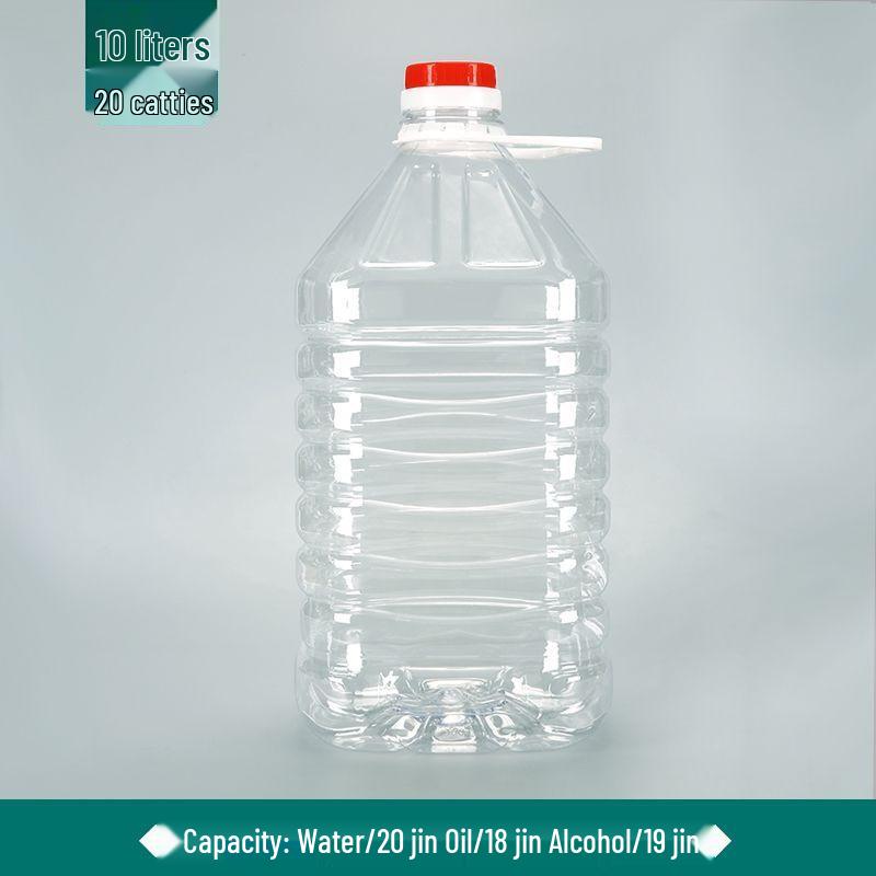 Ensemble de barils/bouteilles/pots en plastique alimentaire transparent pour huile et vin