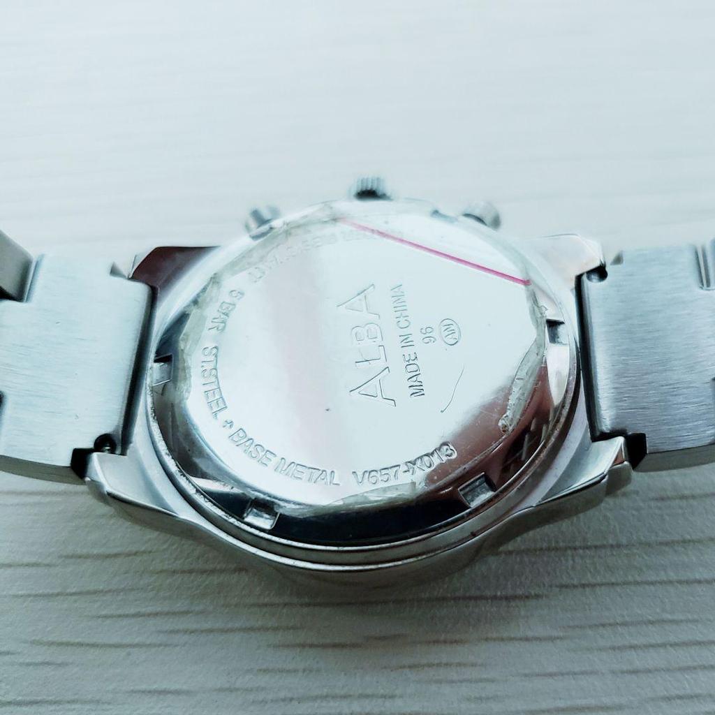 [USED] Working SEIKO ALBA Chronograph V657-X013 Watch