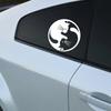 Car Sticker Creative Personalized YIN YANG CATS Pattern Cat Lover Vinyl Decal Auto Waterproof Auto Exterior Decor Accessories