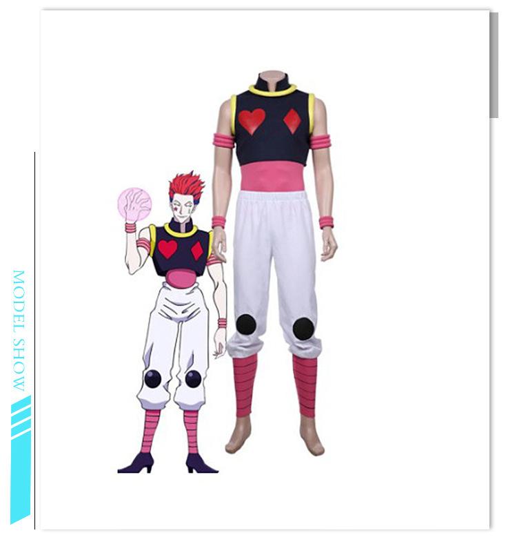 Anime HUNTER X HUNTER Hisoka Cosplay Kostüm Full Set Anzug Unisex Phantom Troupe Cos Uniform Halloween Cosplay Outfits