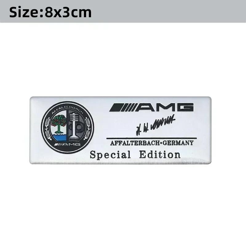 3D Aluminium Car Logo Sticker Decals Auto Decoration Accessories For Mercedes Benz AMG W204 W205 W203 W211 W212 W213 W201 W210 AA4