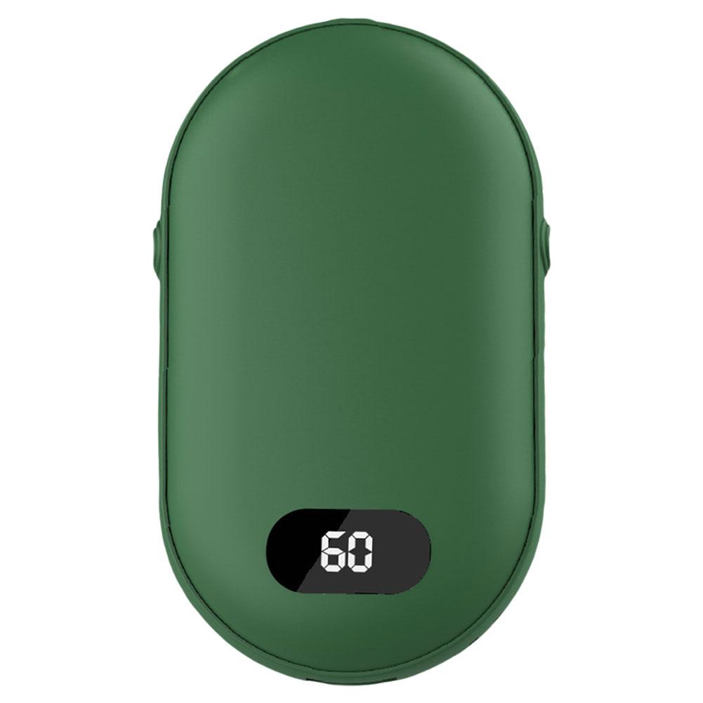 Compact 2 in 1 Pocket Hand Warmer with Temperature Display and Power Bank for Cold Weather Comfort and Convenience