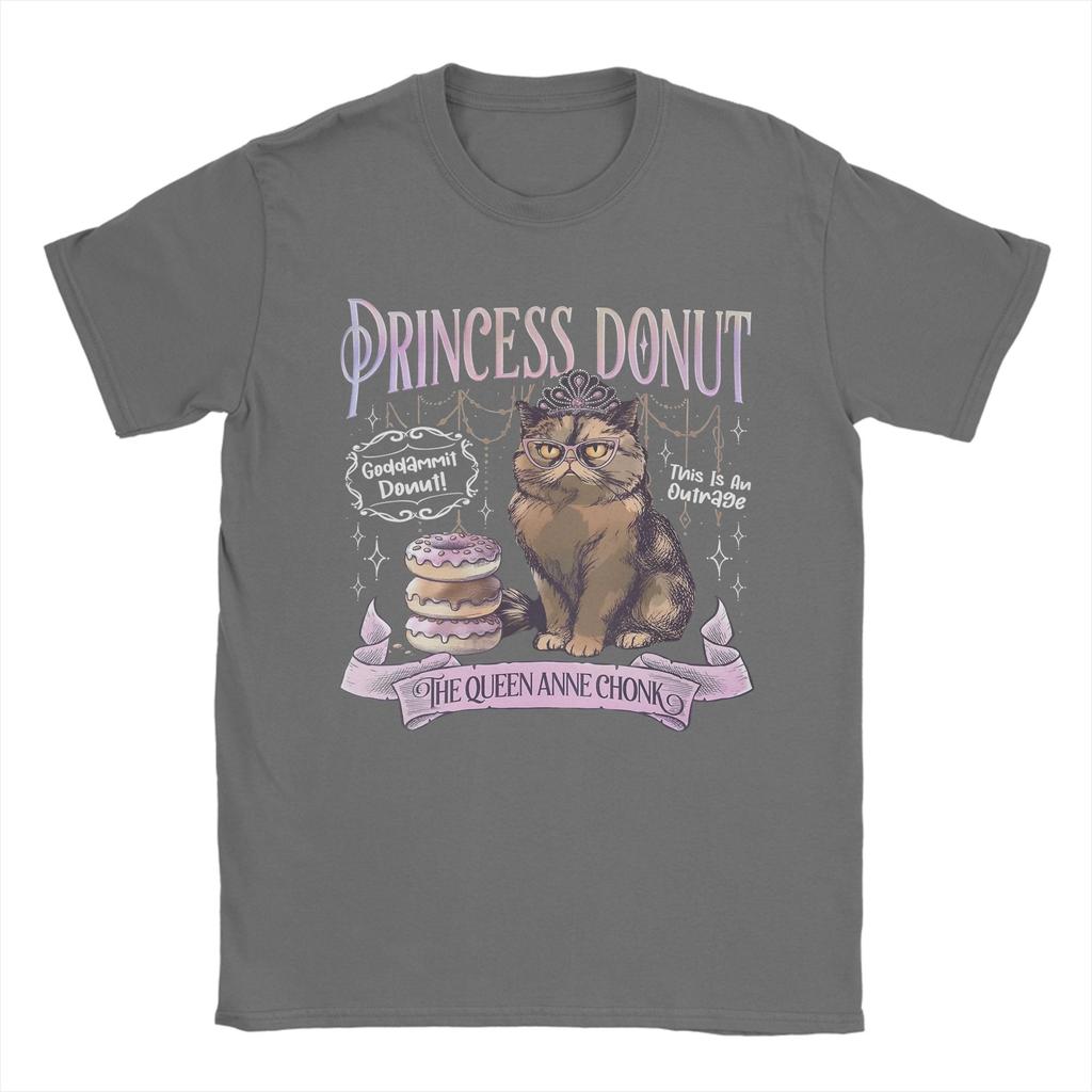 Princess Donut Dungeon Crawler Carl T Shirt for Men Cotton Funny TShirts O Neck Tee Shirt Short Sleeve Tops New Arrival