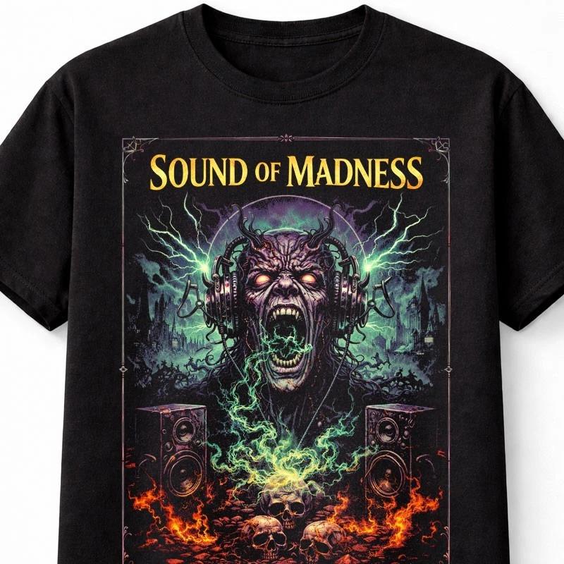 Shinedown Sound of Madness Horror Music Graphic Gothic Metal Unisex TShirt S