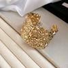 Exaggerated Bracelet Women's Fancy Light Luxury Minority Exquisite Golden Bracelet Arm Ring Summer Young Open Bracelet