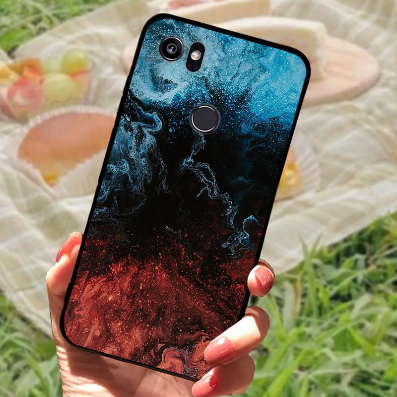 Pro Google Pixel 2 XL Pouzdro Mramorové Nárazuvzdorné Měkký silikon TPU Zadní kryt Pouzdro Pro Google Pixel2 Pixel 2 XL 2X Pouzdra na telefon Roztomilé