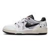 Nike Full Force Ink Wash Bamboo Grove Slip Resistant Abrasion Resistant Low top Skateboard Shoes Men's White Black FB1362-101(Team56-)