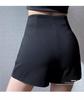Women's 2025 High-Waisted Black A-Line Wide-Leg Summer Hot Pants
