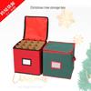 Multifunctional Foldable Christmas Ornament Storage Box with 64 Grids
