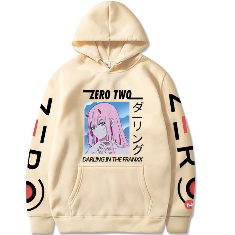 Zero Two Darling in The Franxx Hoodies Men Long Sleeve Sweatshirts Women Casual Harajuku Streetwear Pullovers Sudaderas