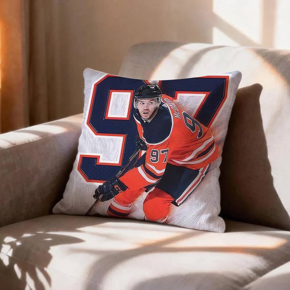 Ice HockeyConnor MMcDavid Pillow Case Pattern Printed Pillowcase For Living Room Sofa Cushion Cover