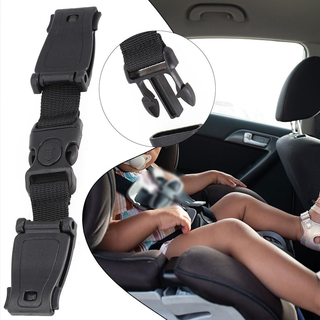 Safety Strap Buckle 16.5cm/6.3inch ABS + Webbing Car Accessories