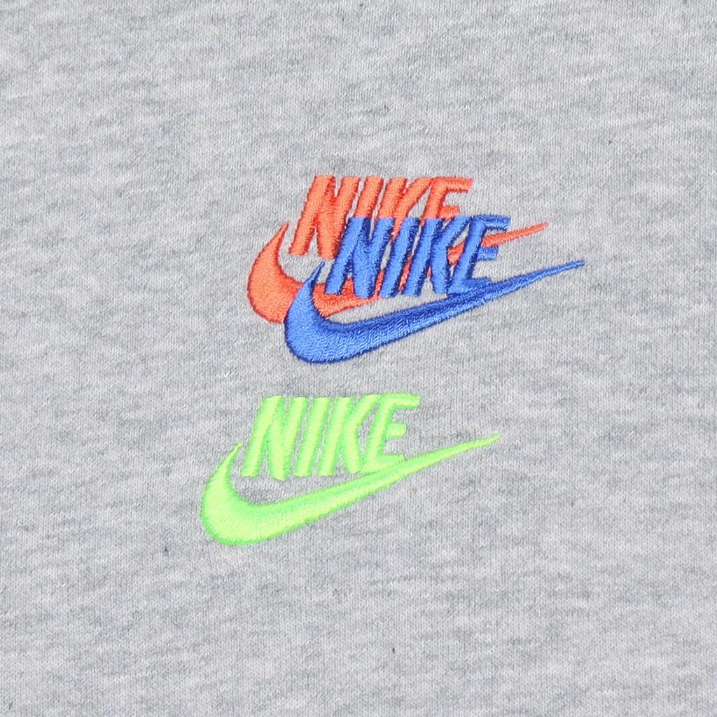 Nike Contrast Logo Crew Neck Pullover Sweatshirt Men Sweatshirt Grey DJ6915-063