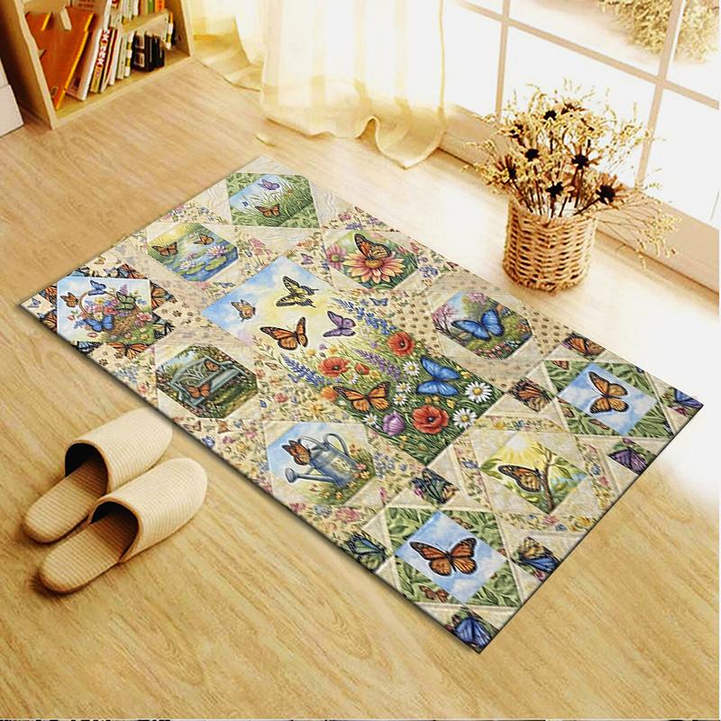 2025 New Butterfly Decoration Carpet Rug for Living Room Bedroom Home Sofa Decoration,Kids play Non-slip Floor Mat28