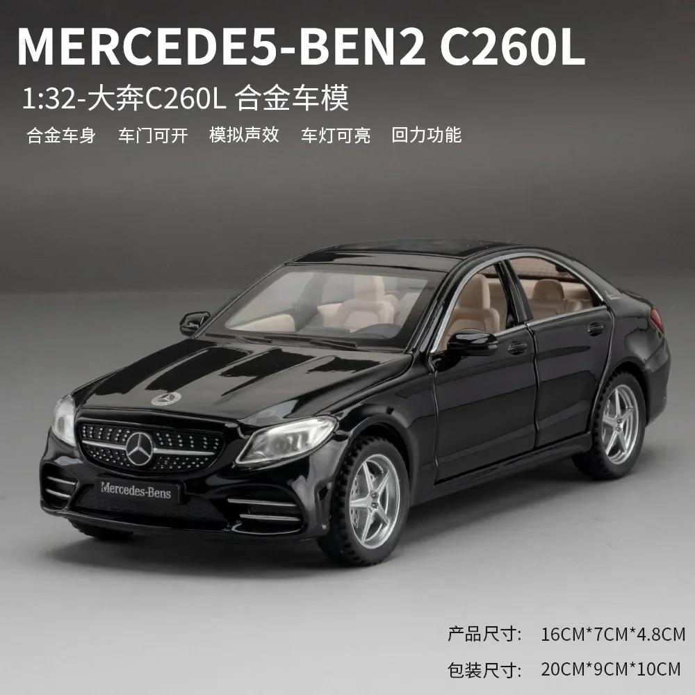 AATK1 Diecast 1/32 Benz C260L Alloy Car Model Metal Toy Vehicles Miniature Voiture Children Boy Car Toy Birthday Gift  Love Toys