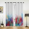 Bedroom Kitchen Curtain Abstract Color Paint Window Curtains Curtains for Living Room Decorative Items