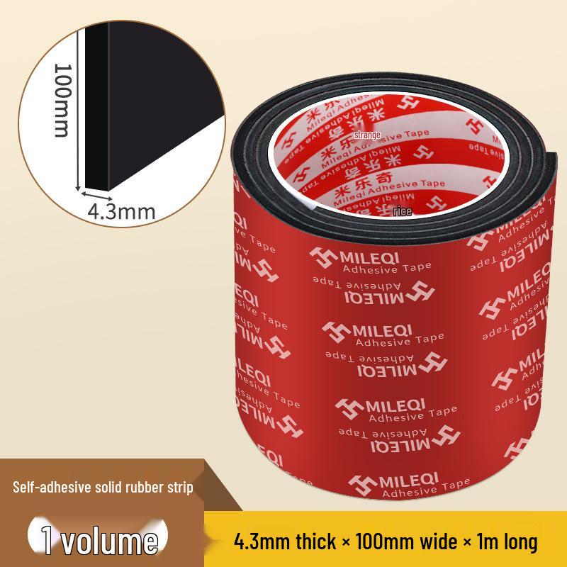 Mileqi EPDM Self-Adhesive Shock-Absorbing Anti-Slip Rubber Pad Strip