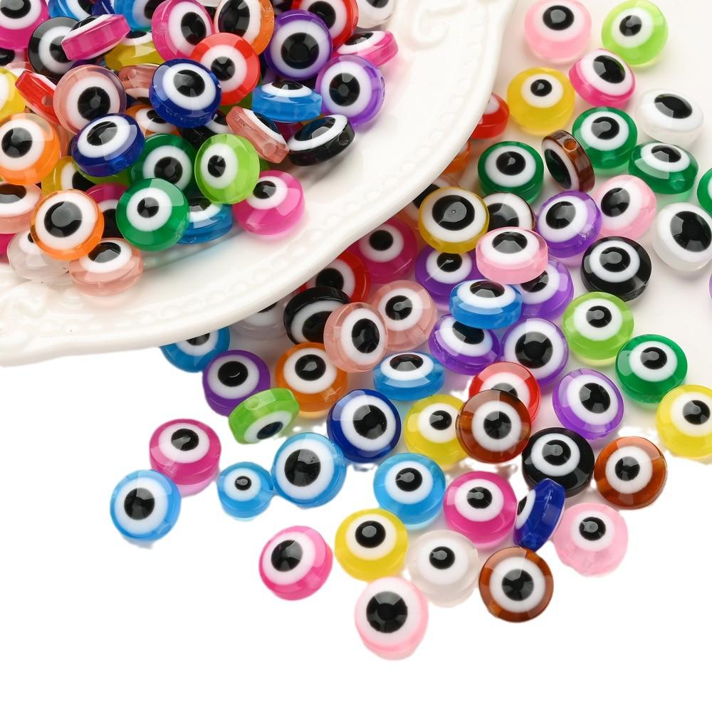 Resin Fish Eye Round Beads for DIY Devil Eye Bracelets, Necklaces, and Accessories