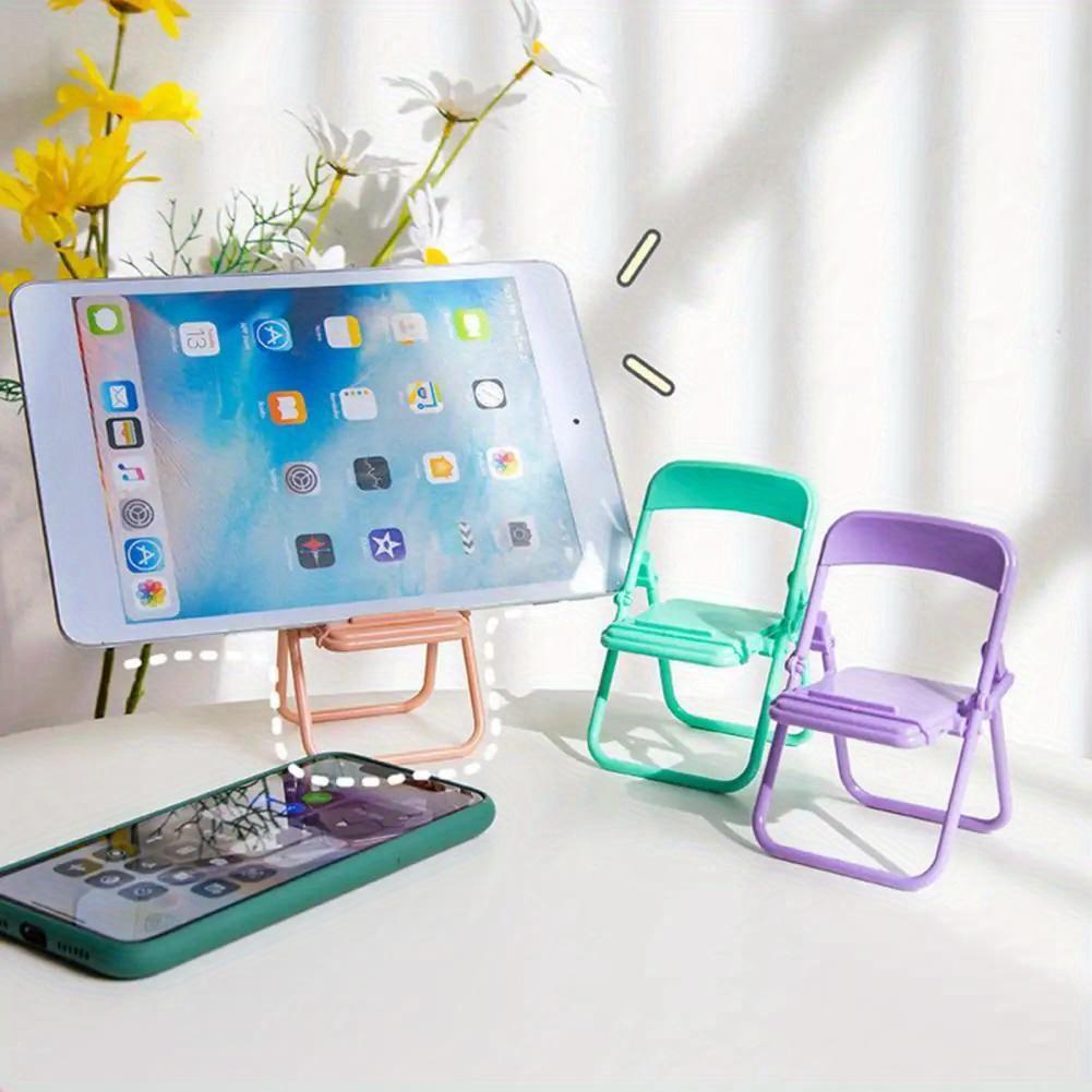 Portable Creative Desktop Mini Cell Phone Holder Desktop Chair Holder 4 Colours Adjustable Macaron Colour Holder
