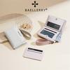Baellerry Fashion Design Short Wallets for Women Men Casual Classic Bi-fold Purse Zipper Money Pack