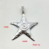 Antique Silver Starfish and Five-Pointed Star Pendant Charms for DIY Necklace Jewelry