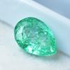 CERTIFIED Zambian 5 Ct Pear Shape NATURAL Green Emerald Loose Gemstone