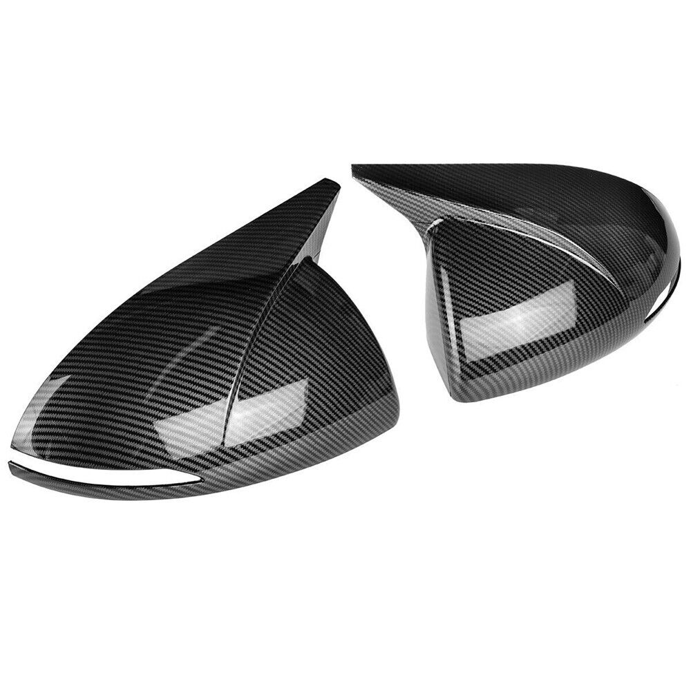 For Hyundai Sonata DN8    Rearview Side Mirror Cover Wing Cap Exterior Door Rear View Case Trim Carbon Fiber Look