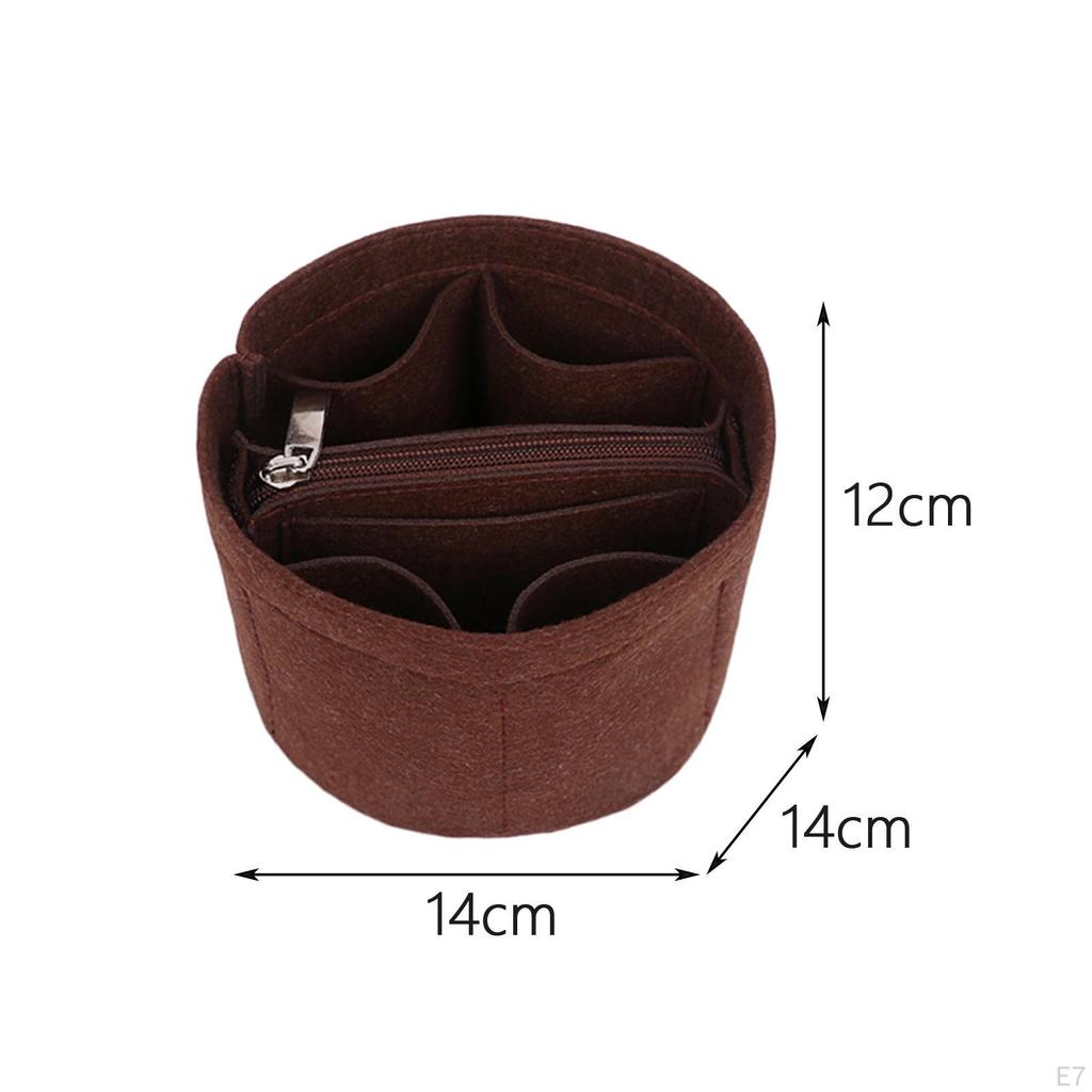 Bag Bucket Lining Hand Handbag Mode with Compartments Type Cosmetic Storage