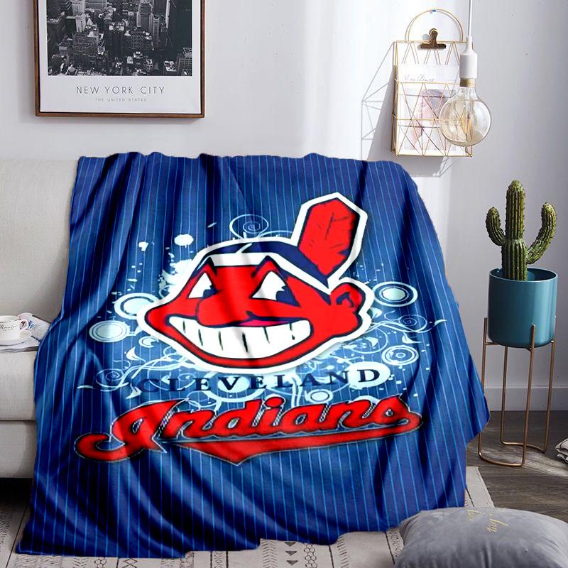 Indians football Blanket Lightweight Flannel Bedding Blanket Perfect for Travel, Camping, Living Rooms, Offices, Sofas, Fan Christmas gift