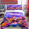 3pcs Duvet Cover Set (1*Duvet Cover + 2*Pillowcase, Without Core), Custom Name KPop Hunters Pattern Bedding Set, Home Bedroom Decor Gift