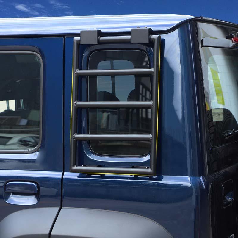 Car Metal Rear Window Extension Climbing Ladder Shelf Bracket For Suzuki Jimny 2019 Up 4-Door Version Exterior Accessories (Left)