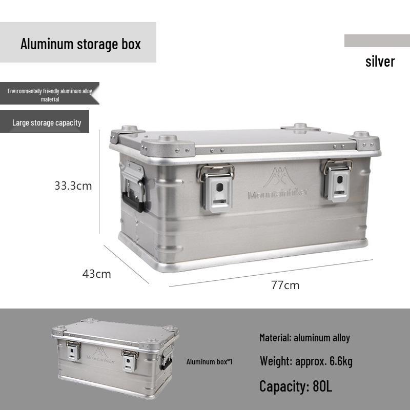 Large Multi-functional Aluminum Storage Box for Outdoor Camping & Vehicle Use