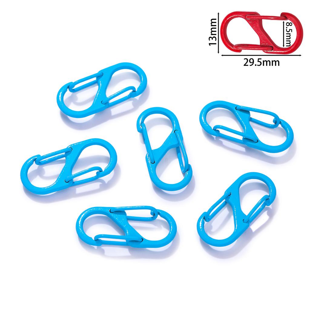 5Pcs/lot Colorful S Shape Spring Clasp End Clasps Hooks Chain Connectors For Bracelet Necklace DIY Jewelry Making Supplies